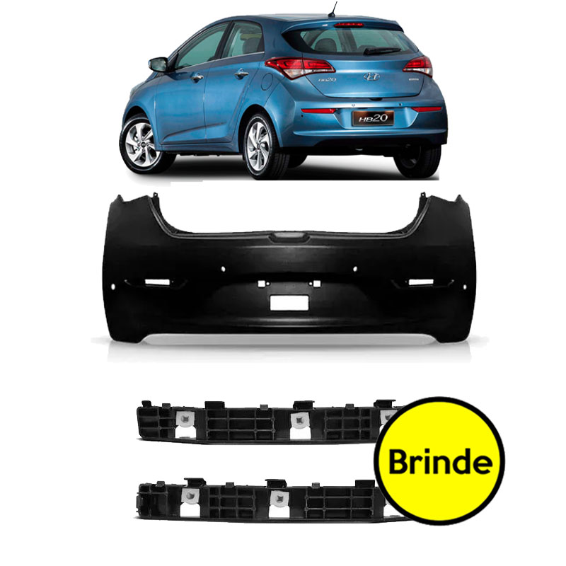 Para Choque Traseiro Brinde Suporte Guia Hb20 Hatch 2012 A 2015 Detalhes Do Produto Kyodai 8112